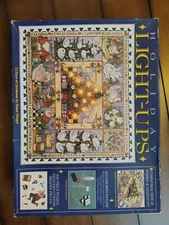 Ceaco Holiday LightUps 1997 Jigsaw Puzzle 12 Days of Christmas Susan Winget Used