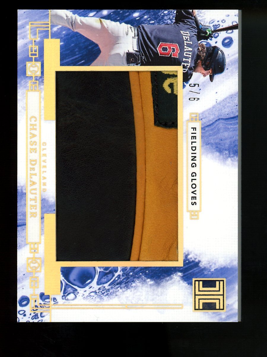 2024 Panini Impeccable Chase DeLauter #JP-CD Fielding Glove 5/6 Baseball
