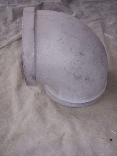4" Galvanized 90 Elbow Pipe Fitting Galvanized Fitting Plumbing 4" Elbow 90 Deg