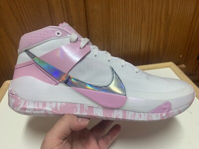 Size 12.5 - Nike KD 13 Aunt Pearls Kay Yow - White Light Arctic