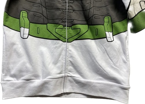 Disney Buzz Lightyear Hoodie Pockets Kids Size LARGE Full Zip Sweater Toy Story - Picture 4 of 4