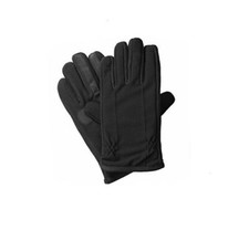 Isotoner Men Tech Stretch Smartouch Fleece Palm Gloves Black Size XL B0186