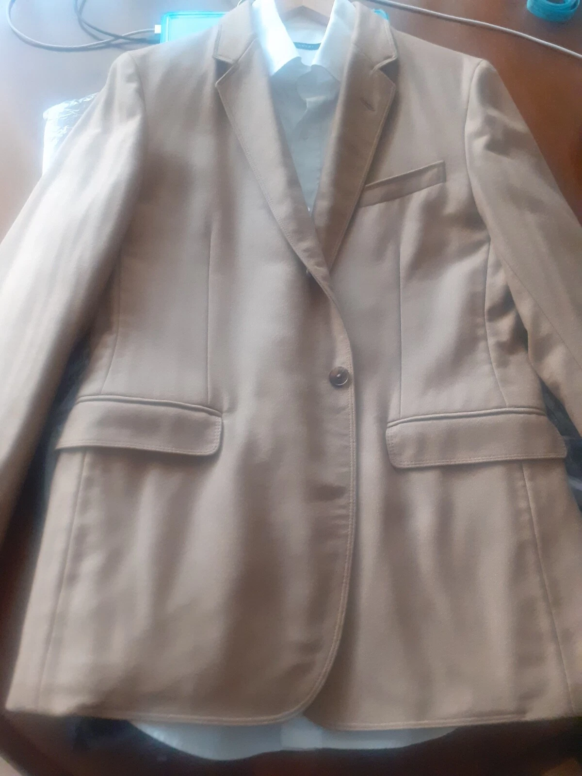 Giacca blazer di lusso uomo GUCCI sabbia beige 100% puro cashmere $2 5k GUCCI US42 IT52 L