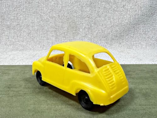 MACCHININA FIAT 750 600D PLASTICA TIPO APS POLITOYS FANALONA NO INGAP GRISONI - Imagen 3 de 5