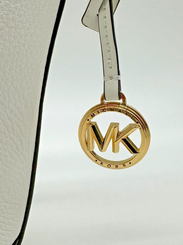 MICHAEL KORS Townsend Bolso Bandolera Pequeño Cubo Cuero Guijarro Mujer - Blanco Foto 4 de 4