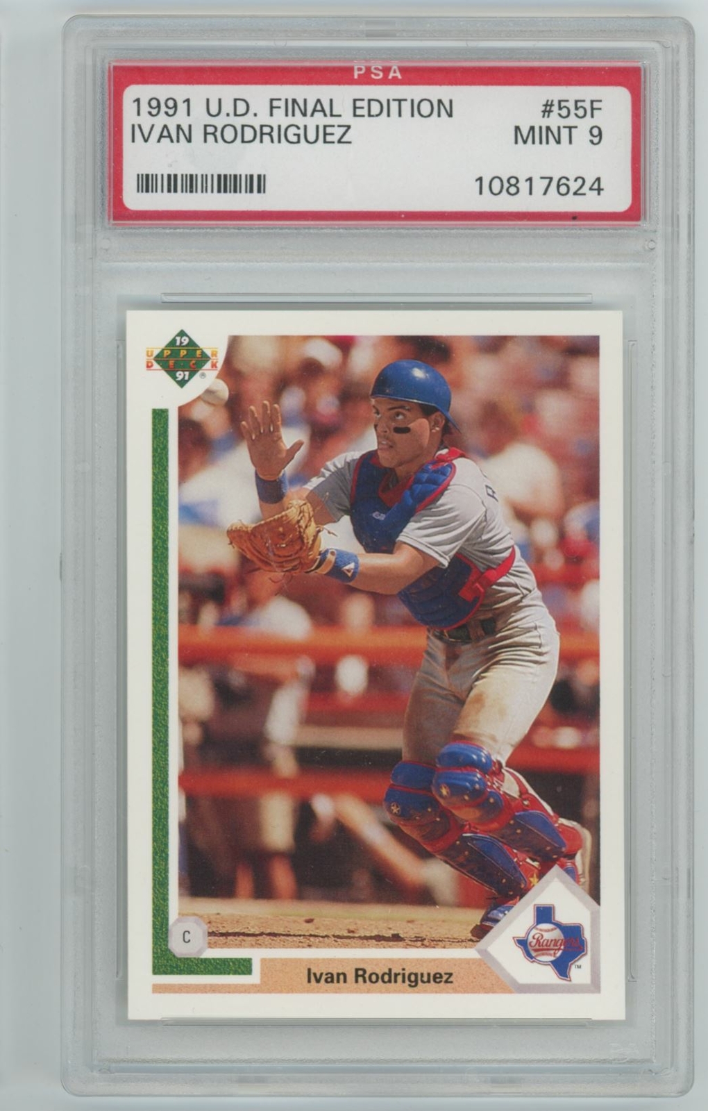 1991 Upper Deck Final Edition PSA MINT 9 Ivan Rodriguez Rookie . Texas  Rangers | eBay