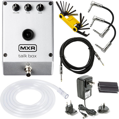MXR M222 Talk Box Effects Pedal Bundle for Guitar, Keyboard & More