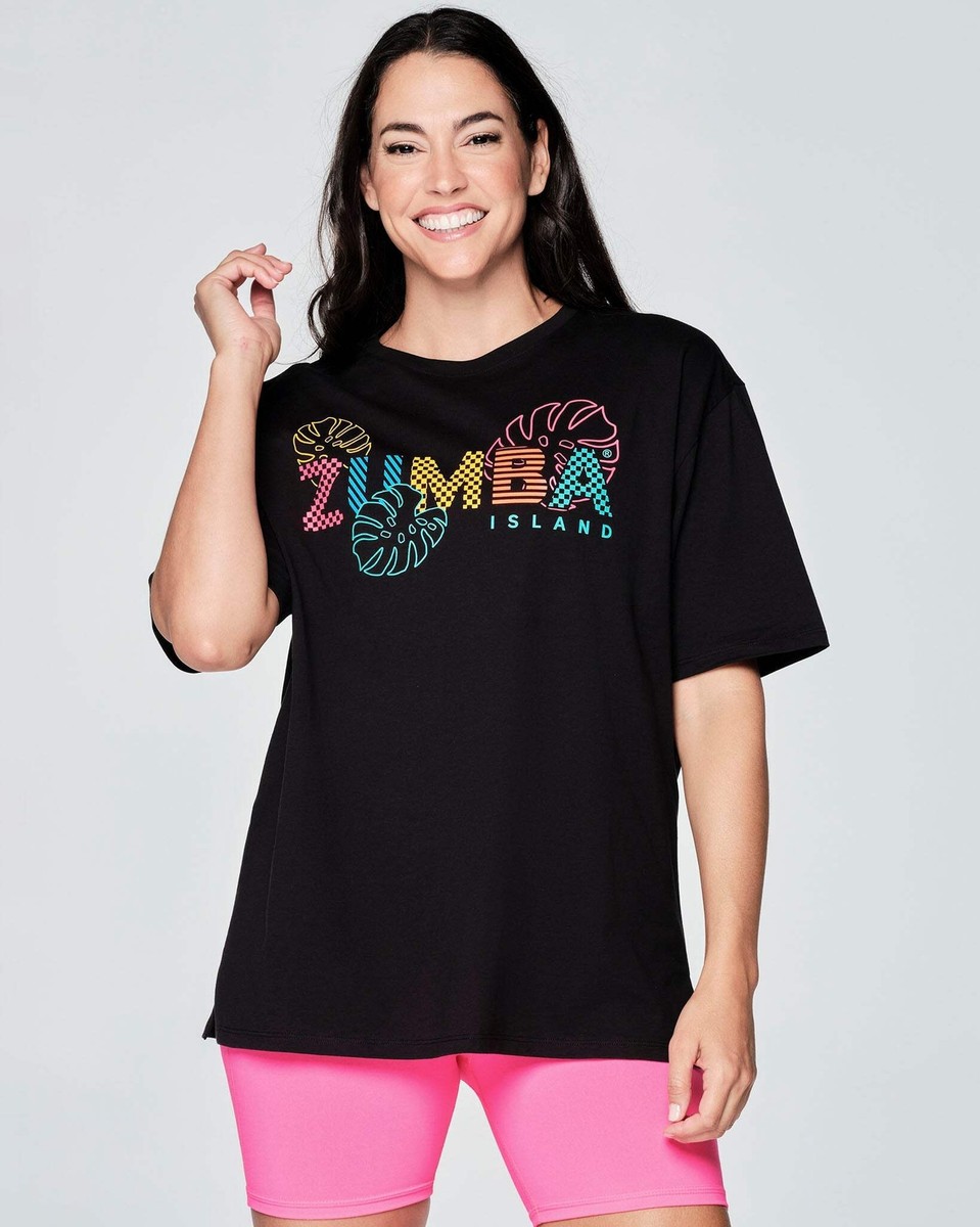 Zumba Coastal Club Tee - Bold Black Z2T000043 | eBay