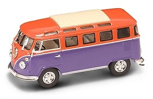 Trouver Combi Volkswagen T1 miniature original 1962 Yat Ming 43209VO violet orange 1:43