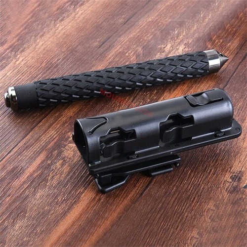 360' Rotation Retractable Baton Case Holster Black Holder Telescopic Holster New - Picture 6 of 12
