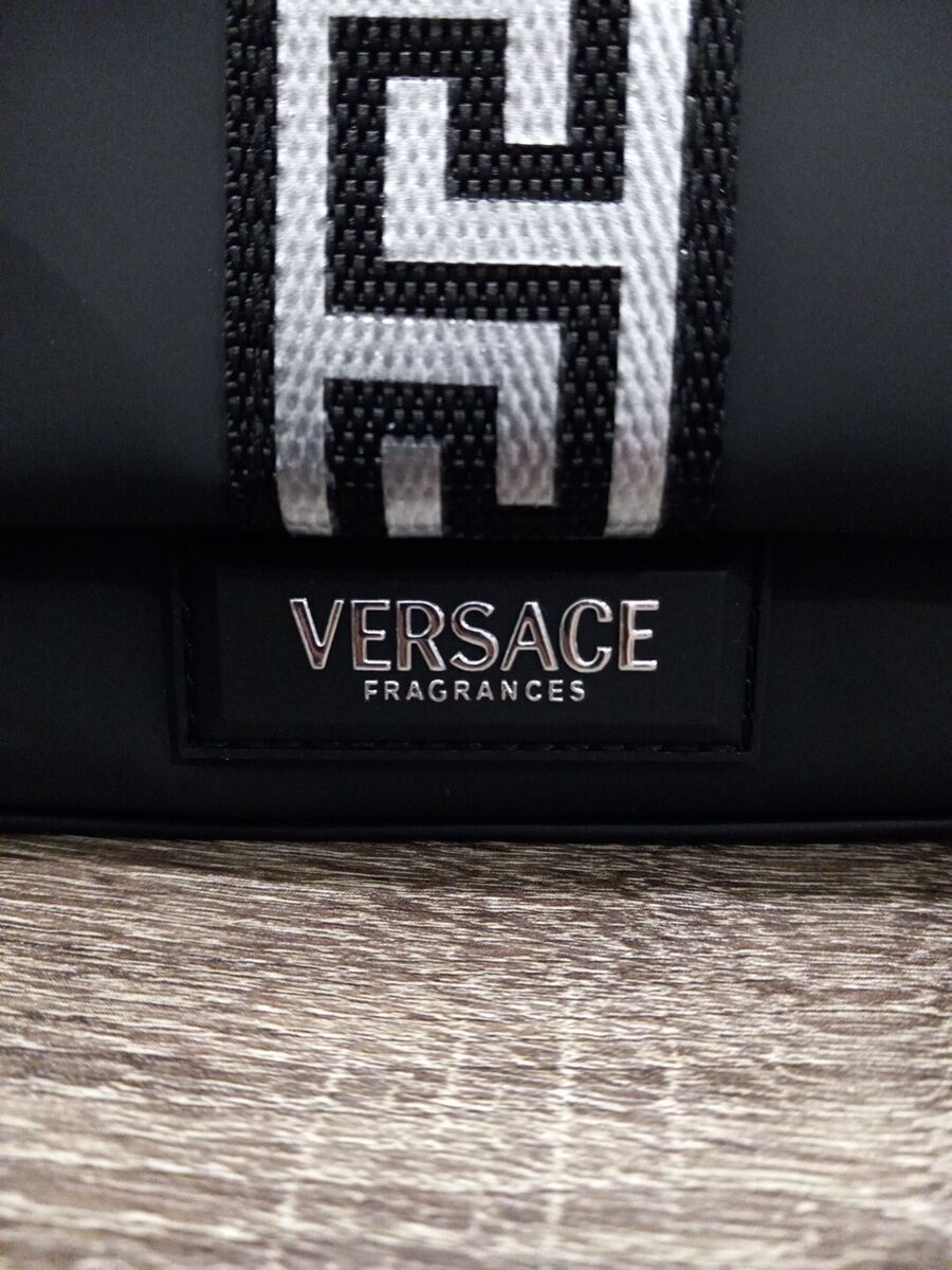 VERSACE FRAGRANCE BLACK INSTITUTIONAL CASE TRAVEL BAG MENS VERSACE FRAGRANCE BLACK INSTITUTIONAL CASE TRAVEL BAG MENS