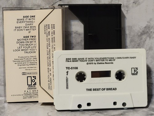 The Best Of Bread 1973 Cassette Tape Romantic Songs - Picture 3 of 4