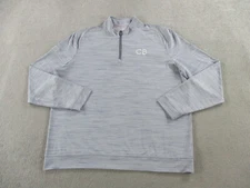 Johnnie O Pullover Mens Extra Large Blue Heather Apex Quarter Zip Performance