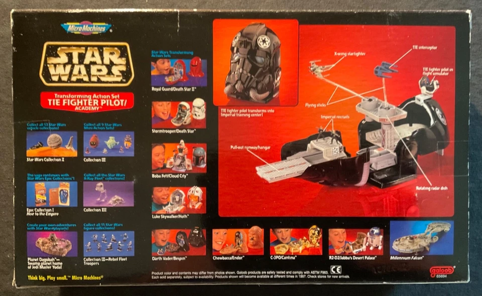 Star Wars Micro Machines - 1996 TIE Fighter Pilot / Academy - ¡Nuevo!! Foto 4 de 4
