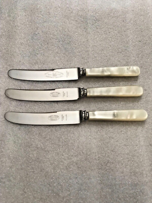 Antique Mother Of Pearl SHEFFIELD Silver Plated Service Cutlery