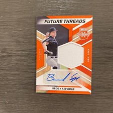 2022 Panini Elite Extra Edition-Future Threads-Brock Selvidge FTS-BS #98/199