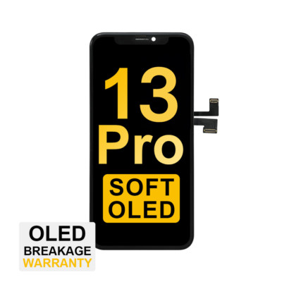 Soft OLED Screen for iPhone 13 Pro with Tool Kit and Tempered Glass Protector