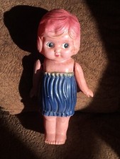 Vintage Celluloid 7" Jointed Carnival Kewpie Doll Toy 1940s -1950s made in Japan