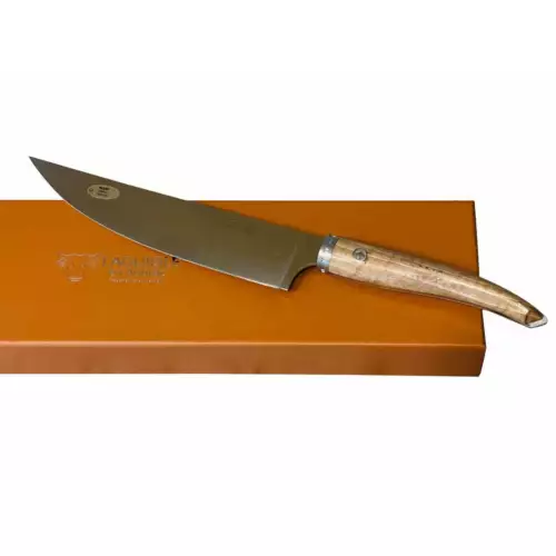 Laguiole en Aubrac Cuisine Gourmet Chef's Knife with Walnut Wood Handle, 8-In