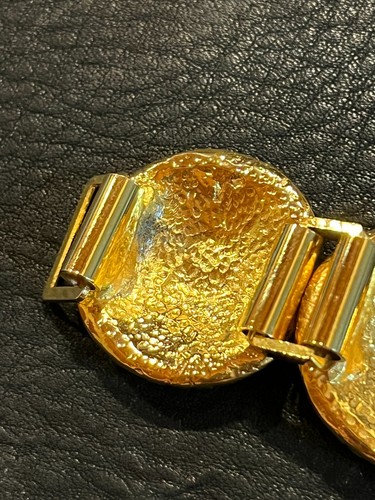 VERSACE GIANNI VERSACE Brazalete AUTÉNTICO MEDUSA Vintage Medalla Moneda Motivo Oro - Imagen 20 de 20