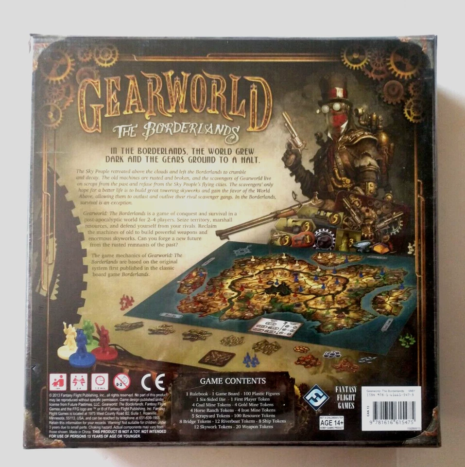 Gearworld The Borderlands Post-Apocalyptic Game by Fantasy Flight New in Shrink - Image 2 of 4