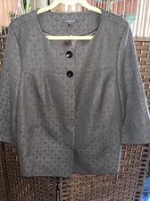 Nordstrom Classiques Entier 3/4 Sleeve Brocade Short Jacket, Xl Never Worn