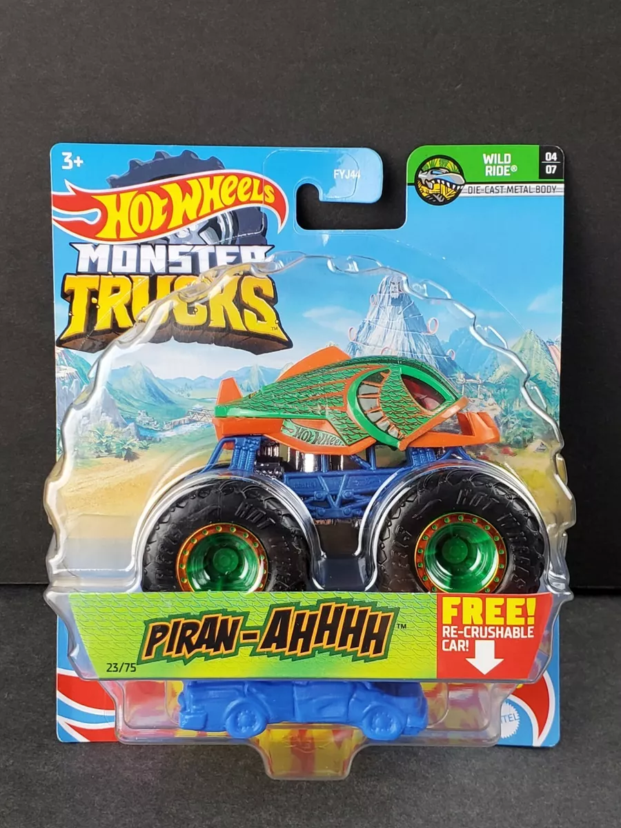 2021 Hot Wheels Monster Trucks Piran Ahhhh 23 75 Wild Ride 4 7