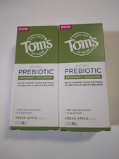 2 TOMS OF MAINE NATURAL PREBIOTIC DEODORANT FRESH APPLE 2.1oz/60g