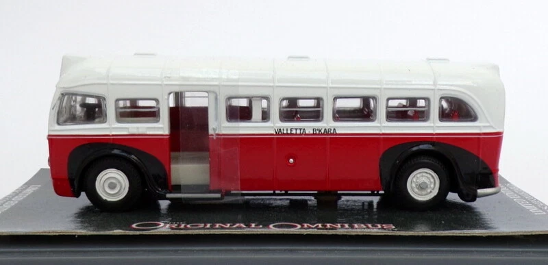 Corgi 1/76 Scale OM41006 - AEC 4Q4 S/Deck Bus - Malta Red/White - Image 3 of 4