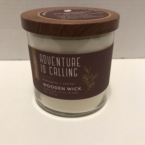 Candle Lite Essential Elements Holzdocht MAHAGONI VETIVER - 50 STD BRAND ~ Neu - Bild 1 von 6