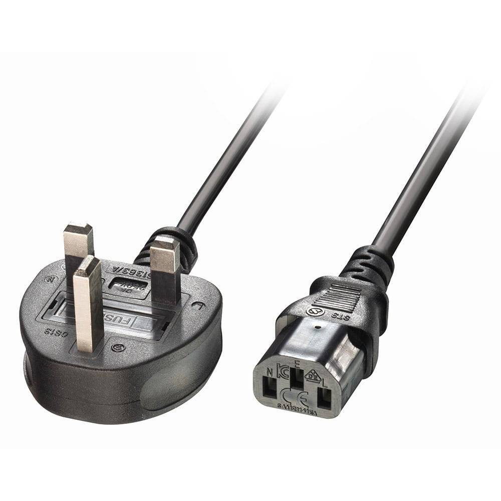 Аншлюсская кабеля LINDY Strom [1x UK-Stecker - 1x Kaltgeräte-Buchse C13] 3,00 м