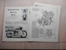 Norton Jubilee 250cc review - 1958 - Vintage MAGAZINE ADVERT 10 x 8 ins 