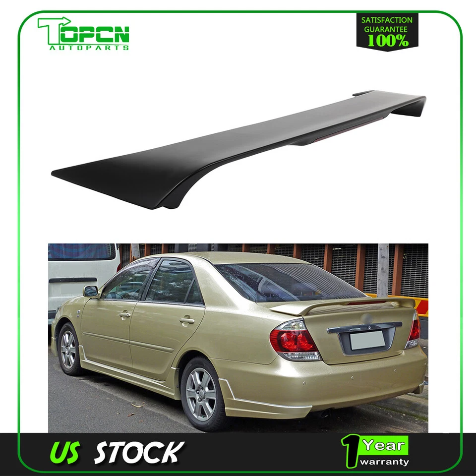 For 200202003 2004 2005 2006 Toyota Camry Spoiler Wing w/ LED Brake Light Foto 2 de 4