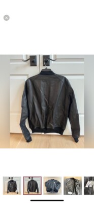 Rickowens leather bomber サイズ52 Rick Owen's Leather Bomber Jacket Men's Size 52 | eBay