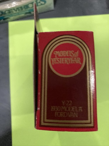 Vintage 1984 Matchbox Models Of Yesteryear 1930 Model A Ford Van #Y-22 Red - Picture 5 of 6
