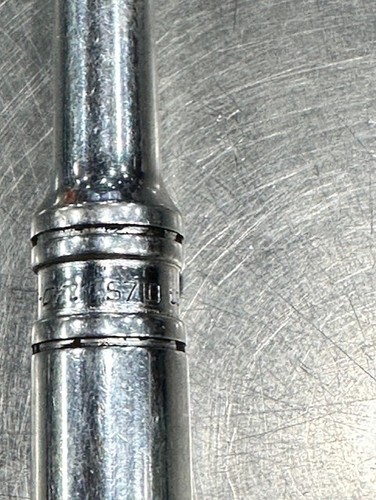 Snap-On S710 1/2” Drive 10" Long Ratchet Chrome Vintage SnapOn Wrench Hand Tool - Picture 3 of 6