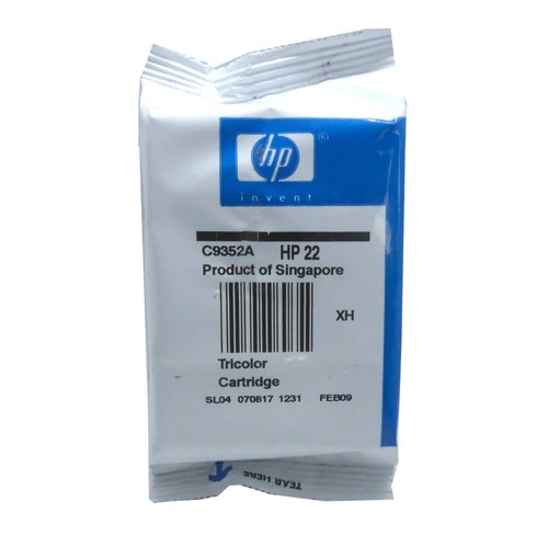 Original HP Tinten Patrone 22 für Deskjet 3910 D1320 D1360 D1460 D2360