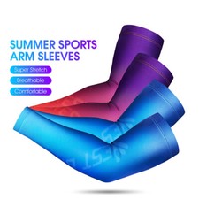 WEST BIKING Summer Ice Silk Cycling Arm Sleeves Outdoor Sports Arm Covers A Pair