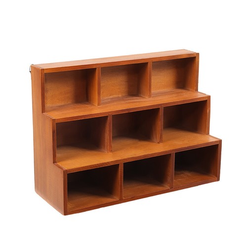 3 Tiers Wooden Storage Display Cabinet Small Desktop Ornaments Display Organiser - Picture 12 of 12