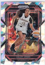 2023 Panini WNBA Prizm #138 Haley Jones SILVER CACKED ICE R/C - Dream