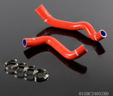 Red Silicone Radiator Hose Piping Kit Clamps New Fit For Alfa Remeo Mito Qv
