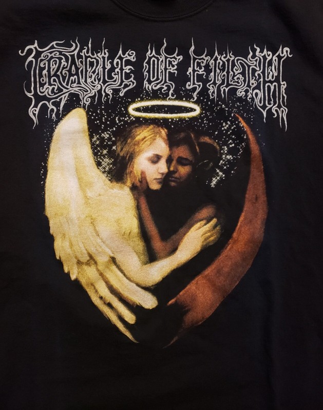 Cradle Of Filth RARE T Shirt - Black Morbid & Sordid Devil Angel Size M