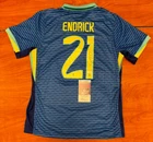 Endrick Signed Autographed Brasil Soccer Jersey JSA COA Brazil Real Madrid Sz L