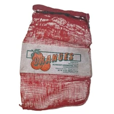 Oranges Sunkist Growers Bag Mesh Red Citrus Sherman Oaks California USA 10 lbs