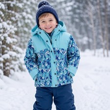 Arctix Kids 5K Blue Hooded Insulated Winter Snow Jacket Coat