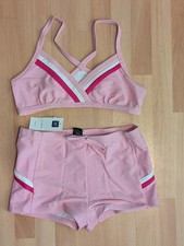 GAP Girl's Pink Swimsuit Two Piece Bathing Suit Boy Shorts Size XL 12 BRAND NEW!