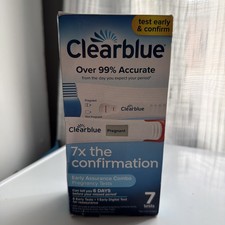Clearblue Early Assurance Combo Pregnancy Test Kit, at-Home 7 Count Exp 5/2028