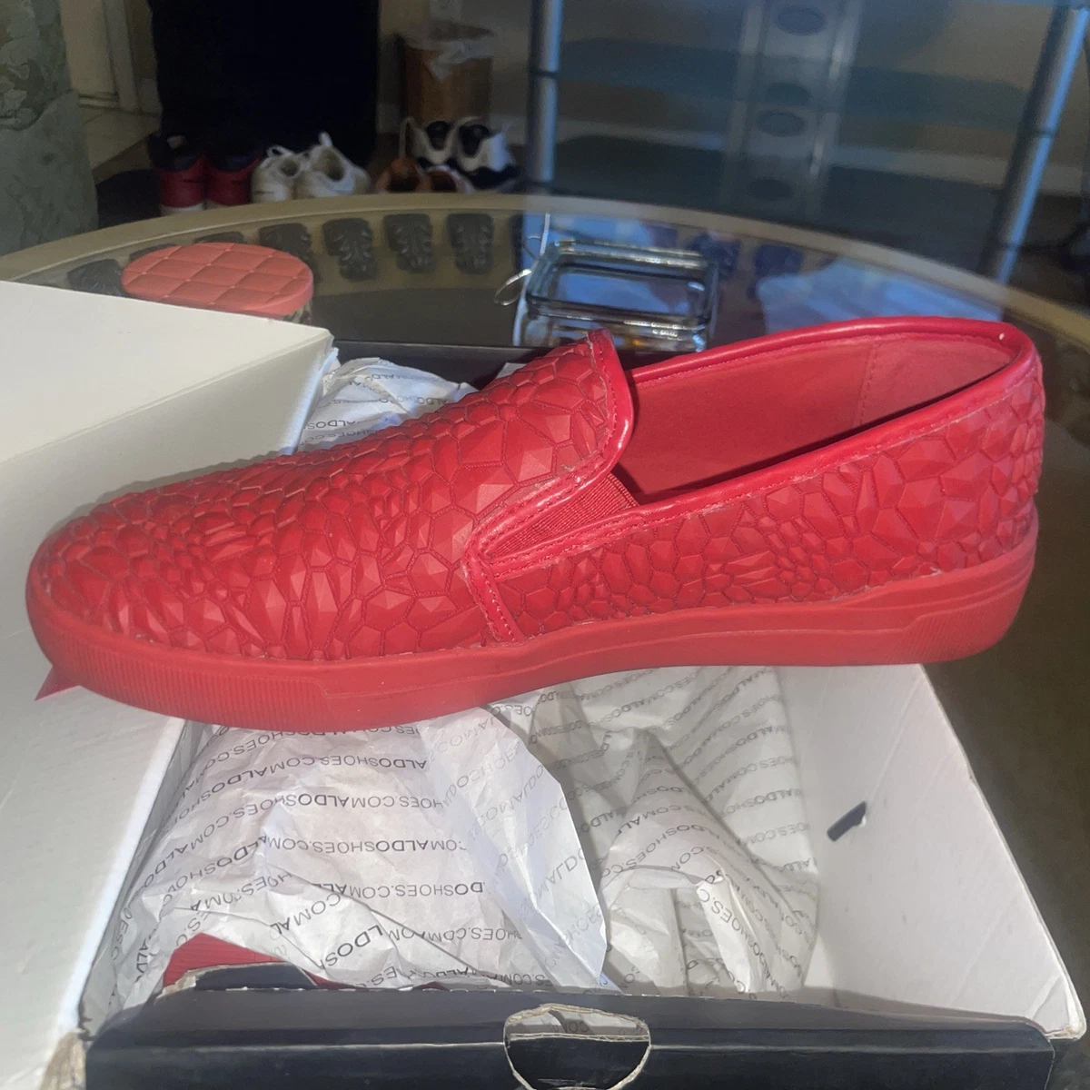 Red Rubber Casual Shoes for Men for sale | eBay display picture 2