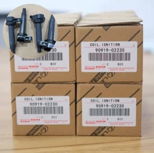 4PC Genuine Ignition Coils Denso For Toyota Tundra 4.7L V8 90919-02230 673-1303