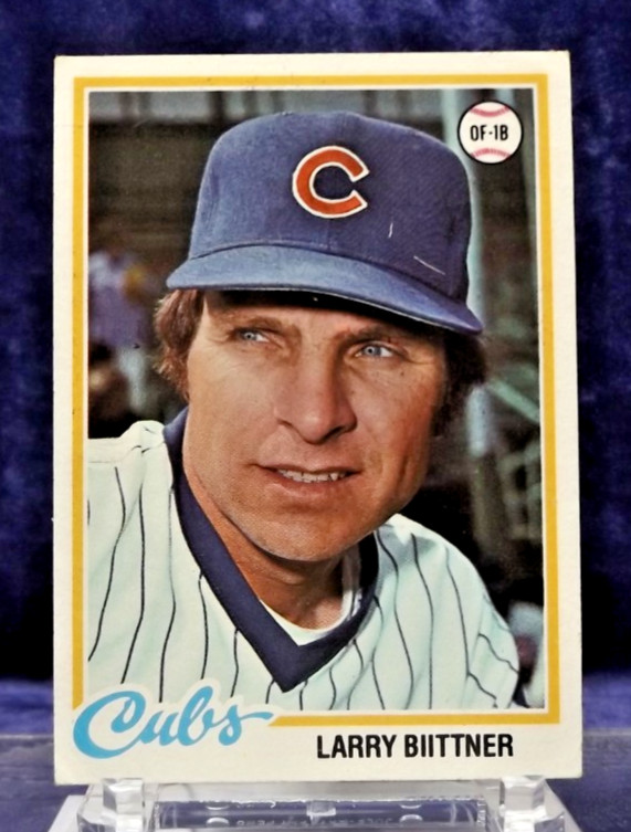 1978 Topps #346 - Larry Biittner - Chicago Cubs - Near Mint